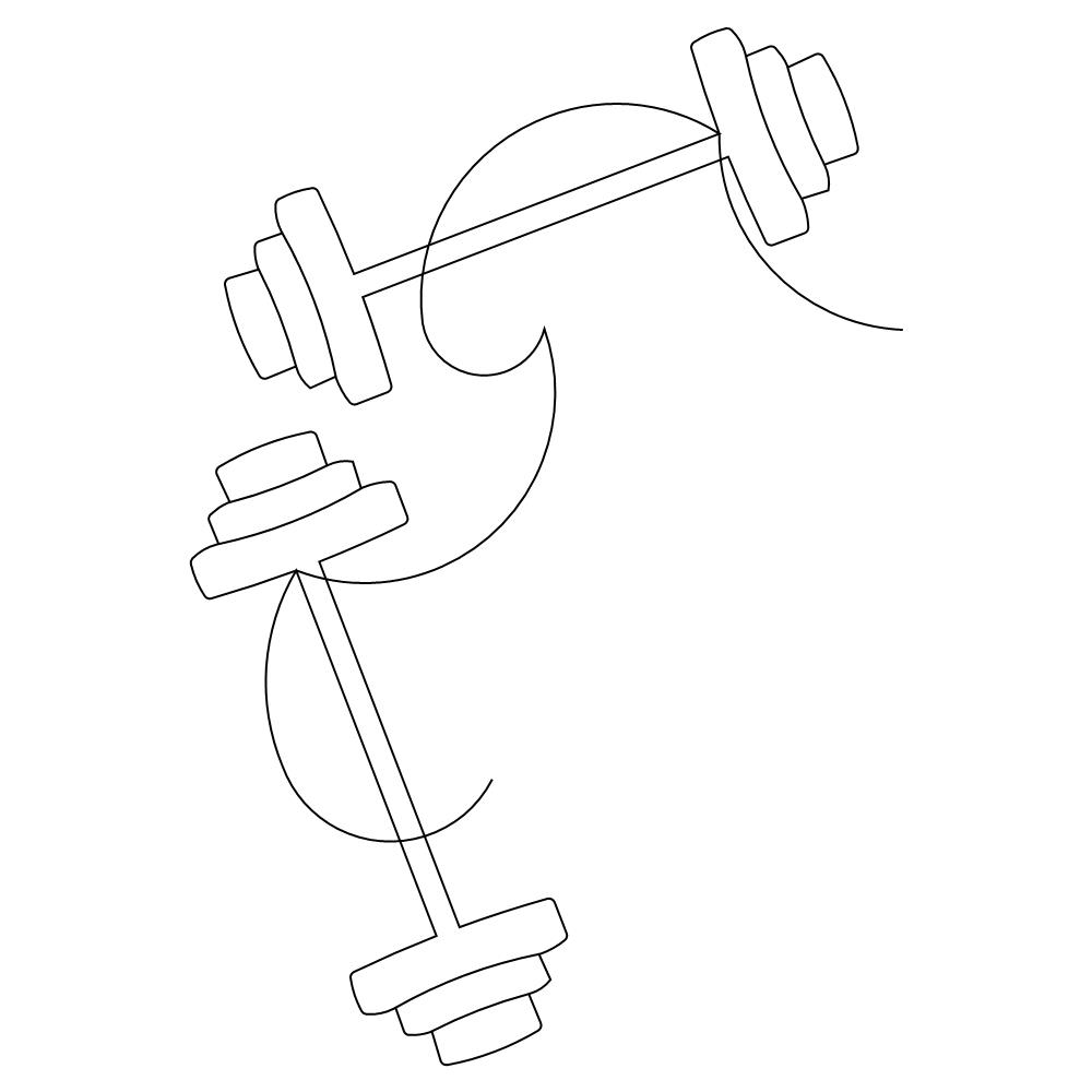 barbells brd crn 001 Digital Pattern Sweet Dreams Quilt Studio